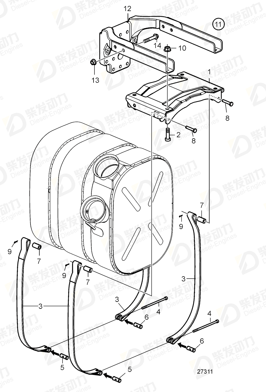 VOLVO Hex. socket screw 21245778 Drawing